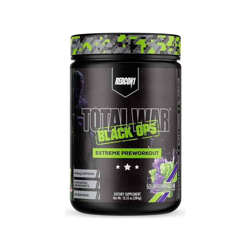 [SUP-141-3] Redcon1 Total War Black Ops Extreme Pre-Workout (Flavored) (Lemon Lime)