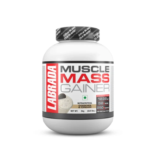 [SUP-214-1] Labrada Muscle Mass Gainer Protein Powder Supplement (Cookies & Cream)