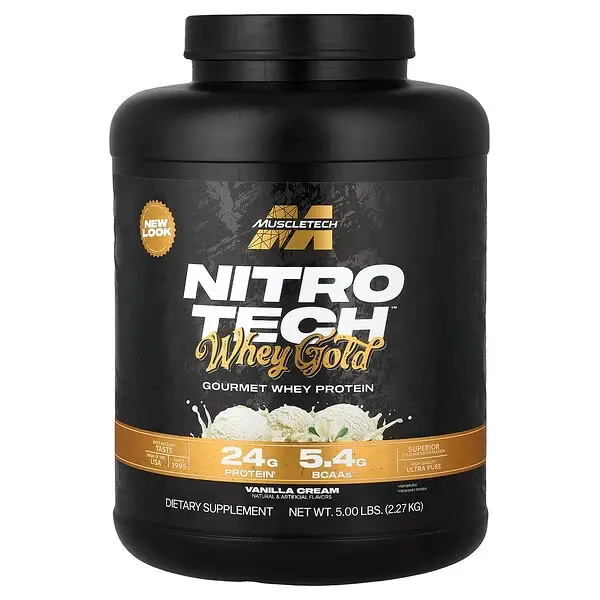 [SUP-274-2] Muscletech Nitrotech Whey Gold Gourmet Whey Protein (Vanilla)